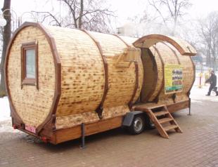 A sauna on wheels is a working business idea. What is it?